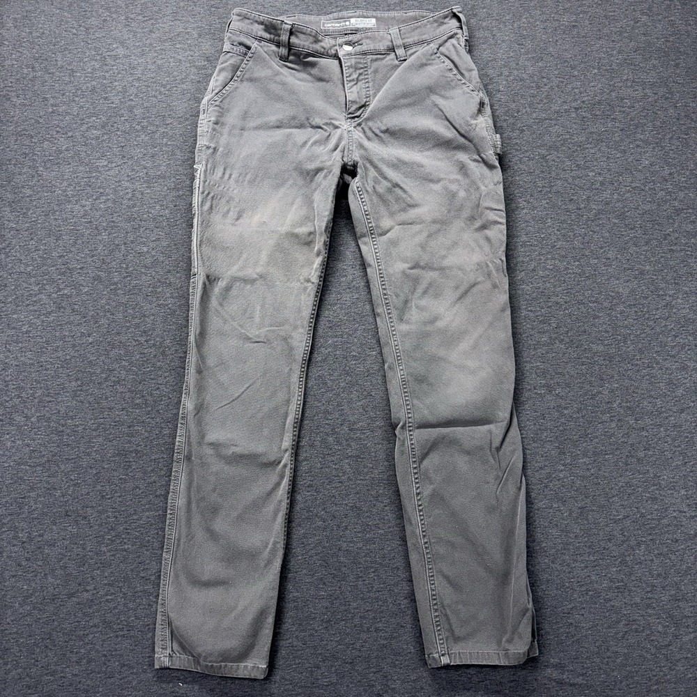 Carhartt Carpenter Pants LOT OF 2 Womens Size 4 Relaxed Fit Rugged Flex Canvas - Picture 8 of 14